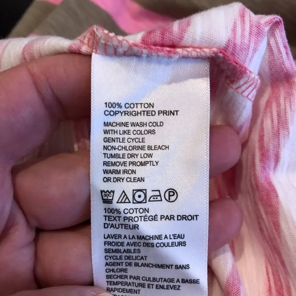 Tommy Bahama pink white tan striped sleeveless maxi dress size Extra Small XS